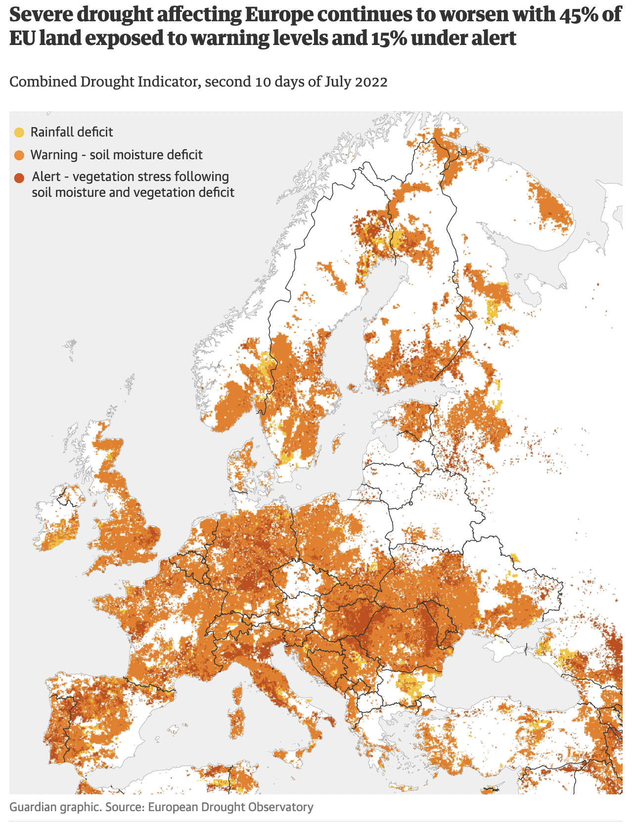 ‘The new normal’: how Europe is being hit by a climate-driven drought crisis