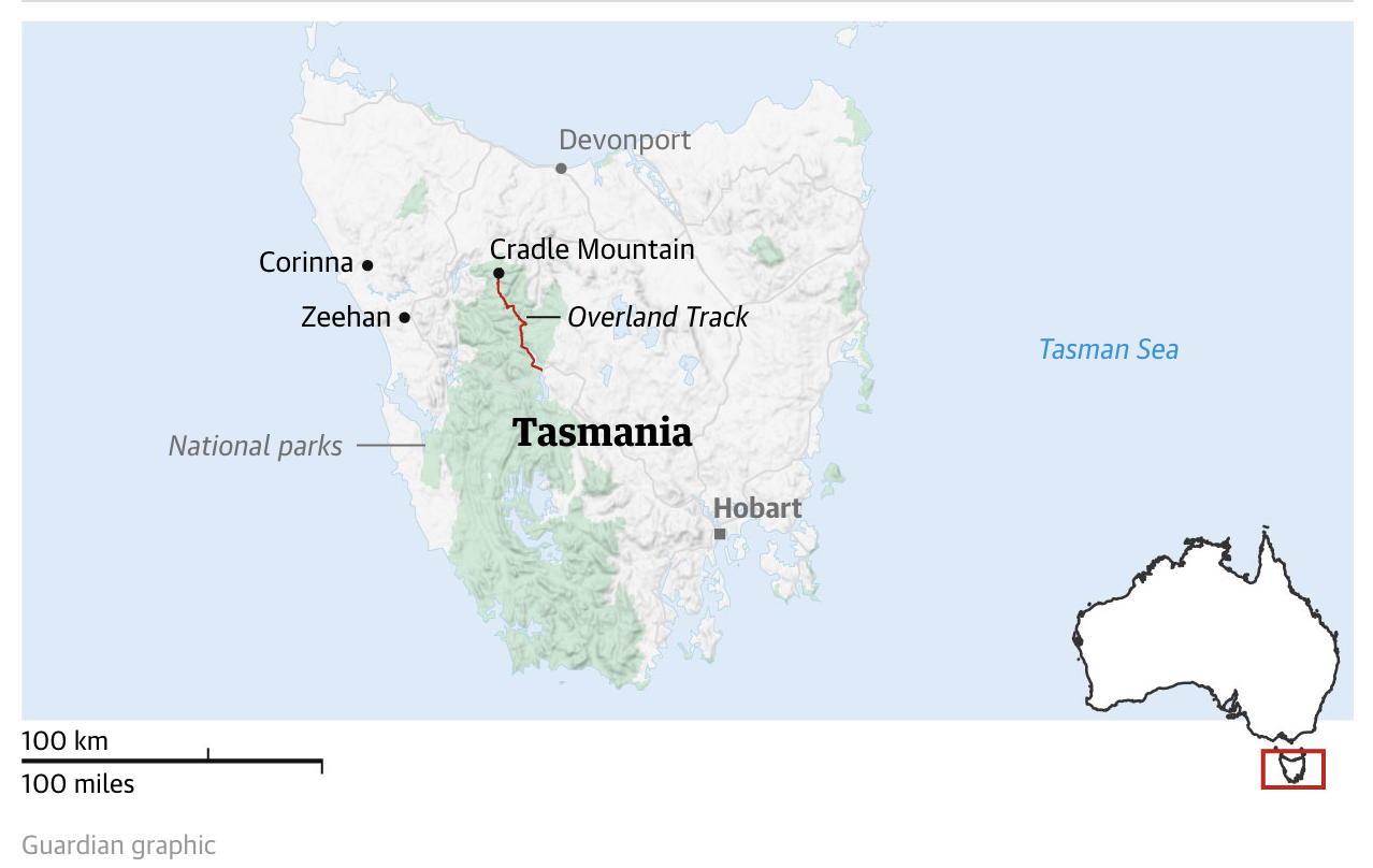 Tasmania fires destroy huge swath of wilderness and could ‘burn for weeks’